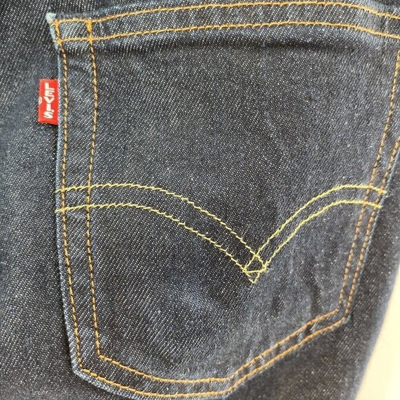Levi's Premium Lot 511 Big E Nice Dark Blue Denim Jeans Tag 28x32 - Picture 5 of 12